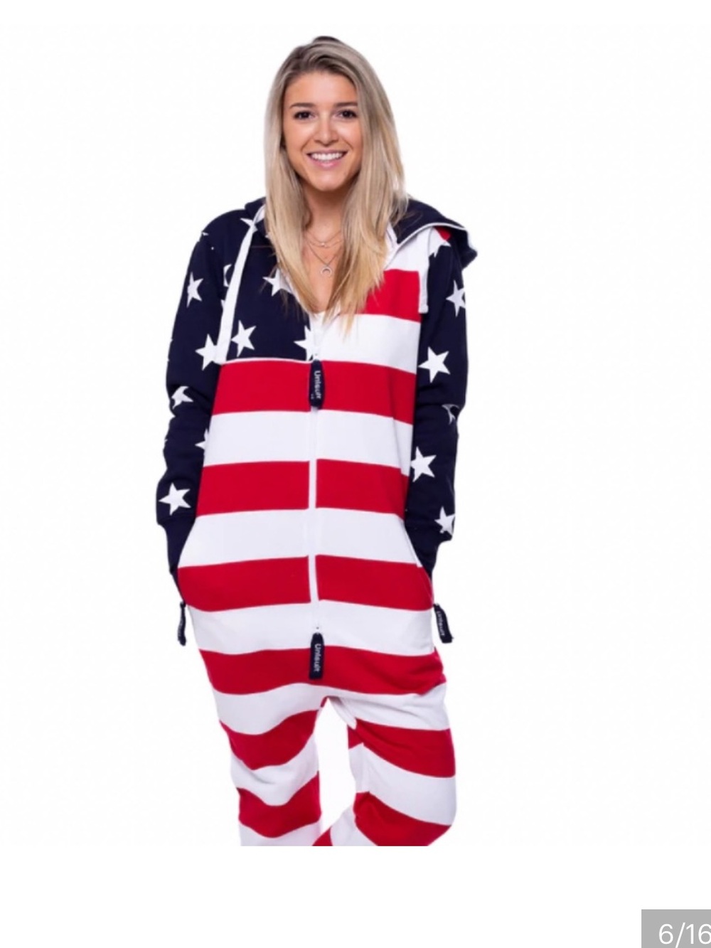 Unisuit American Flag Onesie Romper - Stars & Stripes